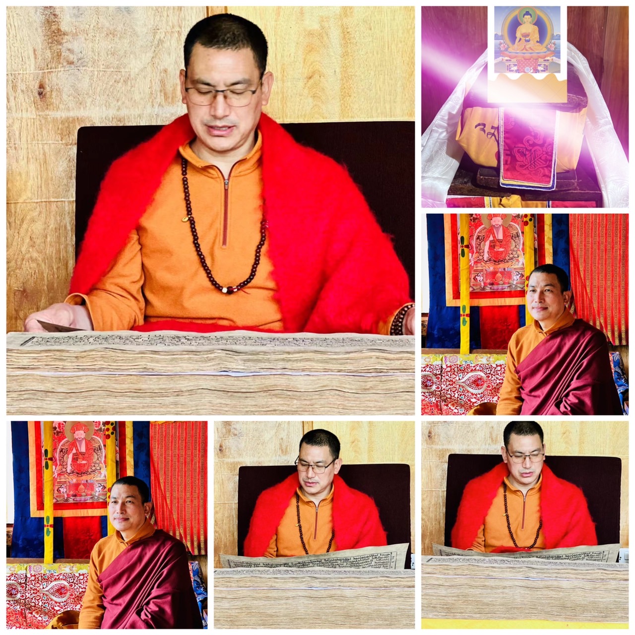今天為藏曆3月1日，仁波切將進行二個月的「大藏經誦讀及閉關」